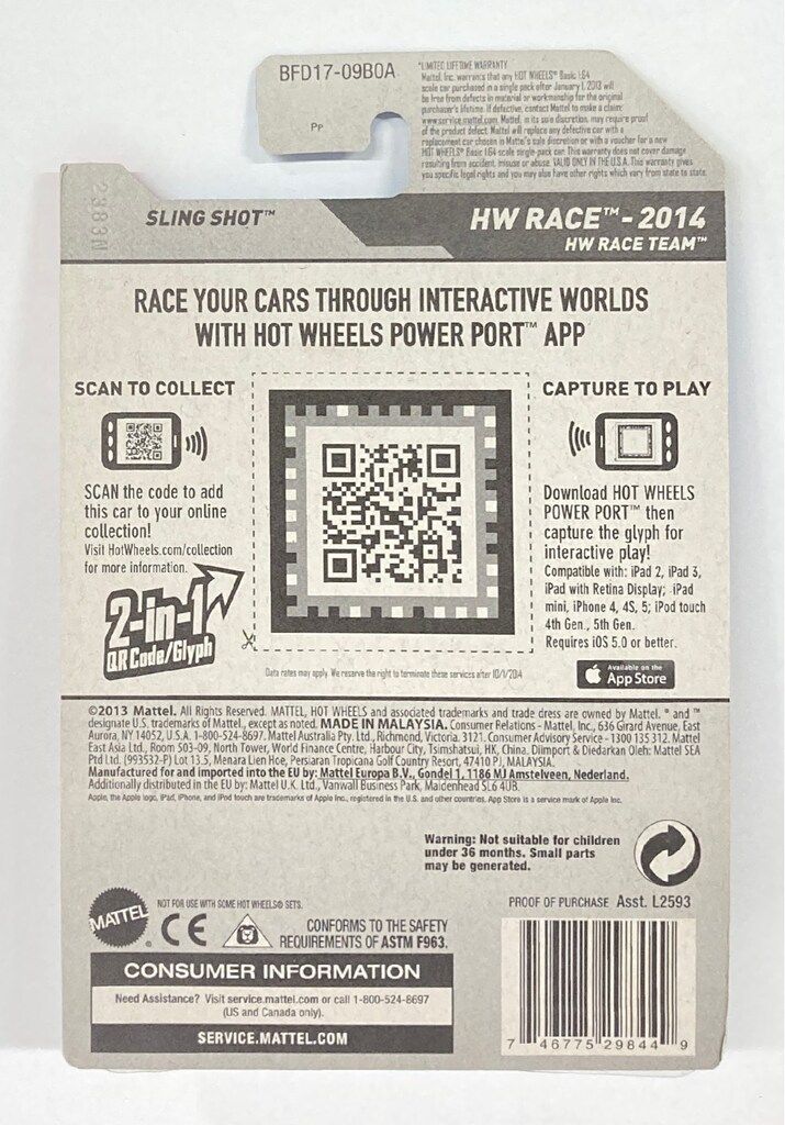 Hot Wheels Sling Shot Hw Race 1:64 Coleccionable Azul | Meses sin interés
