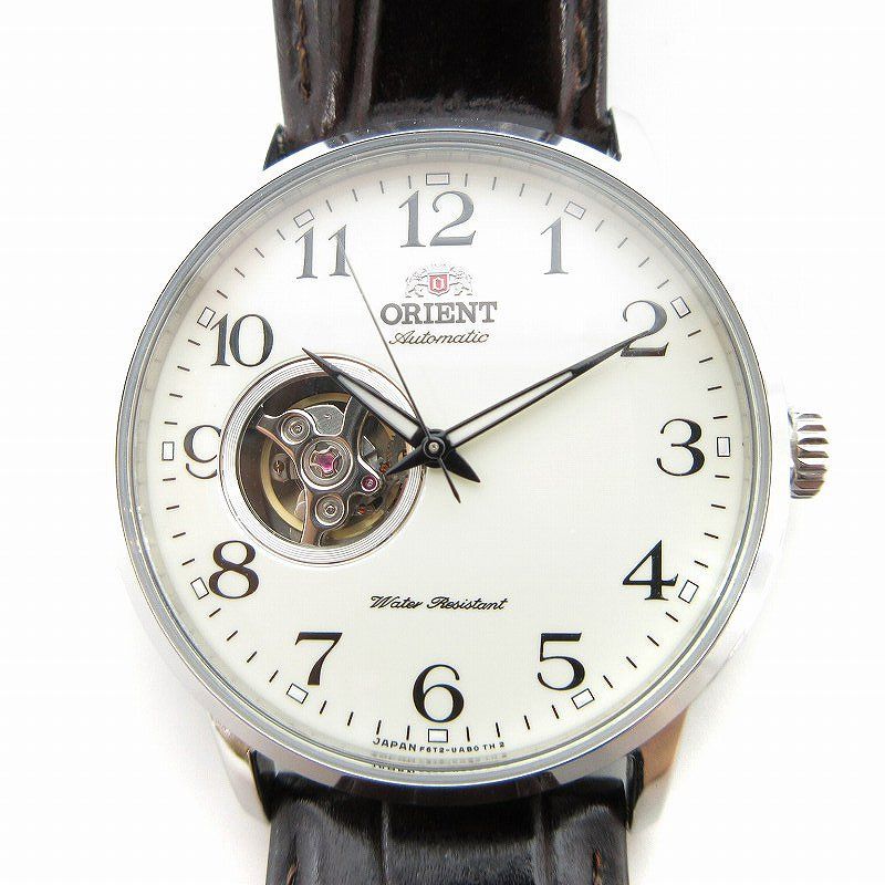 オリエント ORIENT 腕時計 自動巻き アナログ 裏スケ レザーバンド 