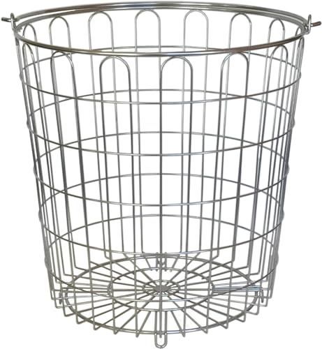 大木製作所 Ohki ランドリーバスケット 洗濯カゴ 直径35×高さ36.5 ステンレス 00348-7