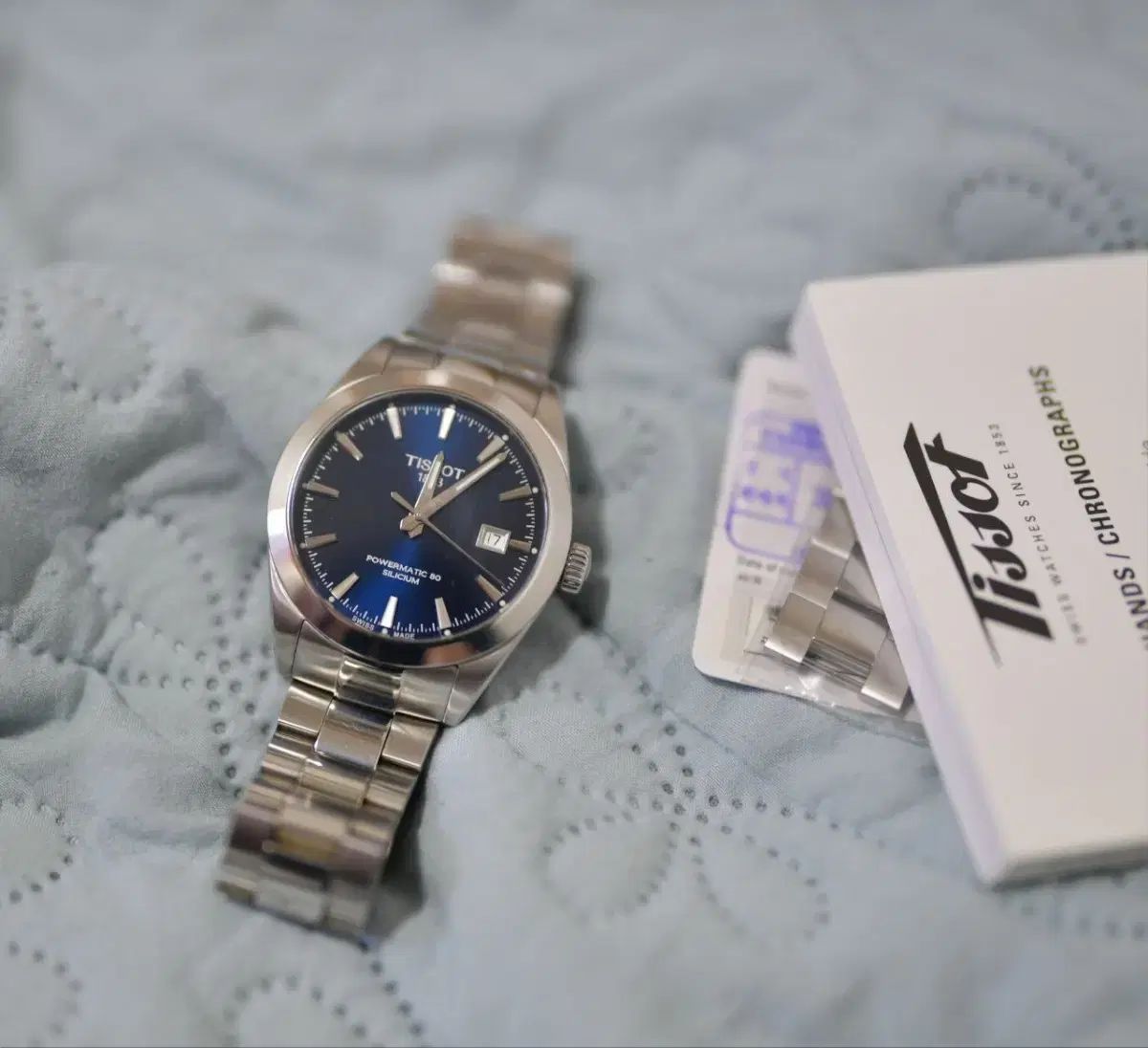 TISSOT 1853 POWERMATIC80 ジェントルマン青文字盤 TISSOT(ティソ
