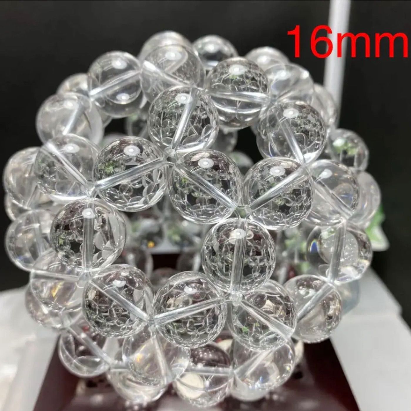 16mmA級品水晶フラーレン置物❣️ 宇宙エネルギー✨美しい　幸福呼ぶ奇石 16mmA級品水晶フラーレン置物❣️ 宇宙エネルギー✨美しい 幸福