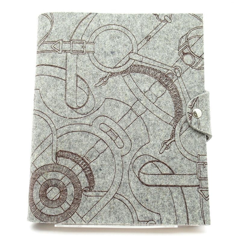 エルメス ユリスMM フェルト レディース グレー