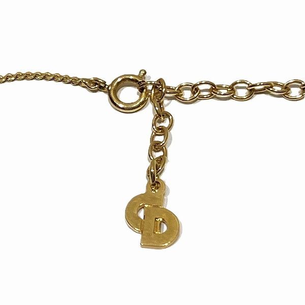 ディオール Dior ラインストーン ロゴ ブランド小物 ネックレス レディース