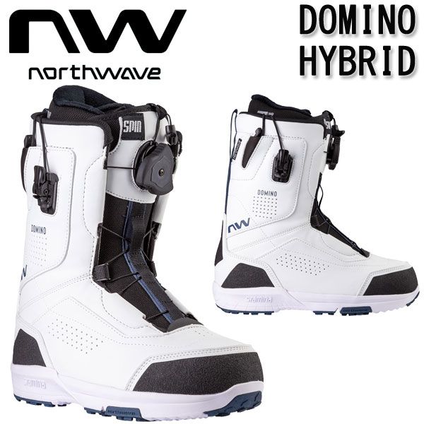 即出荷 23-24 NORTHWAVE/ノースウェーブ DOMINO HYBRID ドミノハイブリッド レディース ブーツ グラトリ スノーボード 2024 型落ち 24.0 WHITE @超メルカリ市