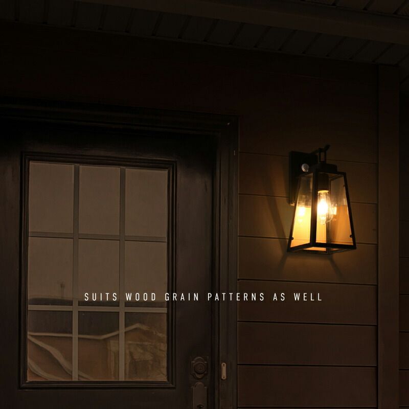 KS アウトレット ポーチライト 人感センサー 防水 LED 電球色 台形 玄関壁掛け外灯 WWW_NOITHATQUANGTHANH_NET