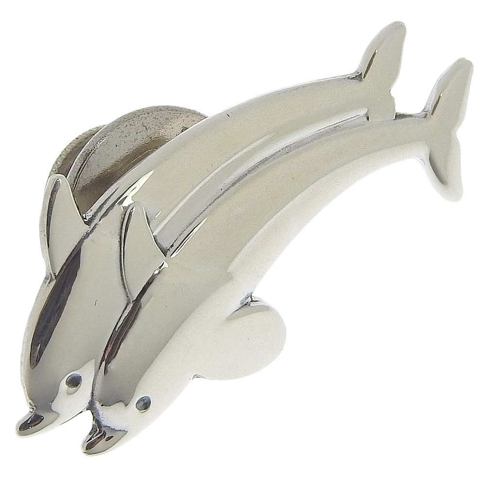Georg Jensen】ジョージジェンセン ピンブローチ イルカモチーフ シ