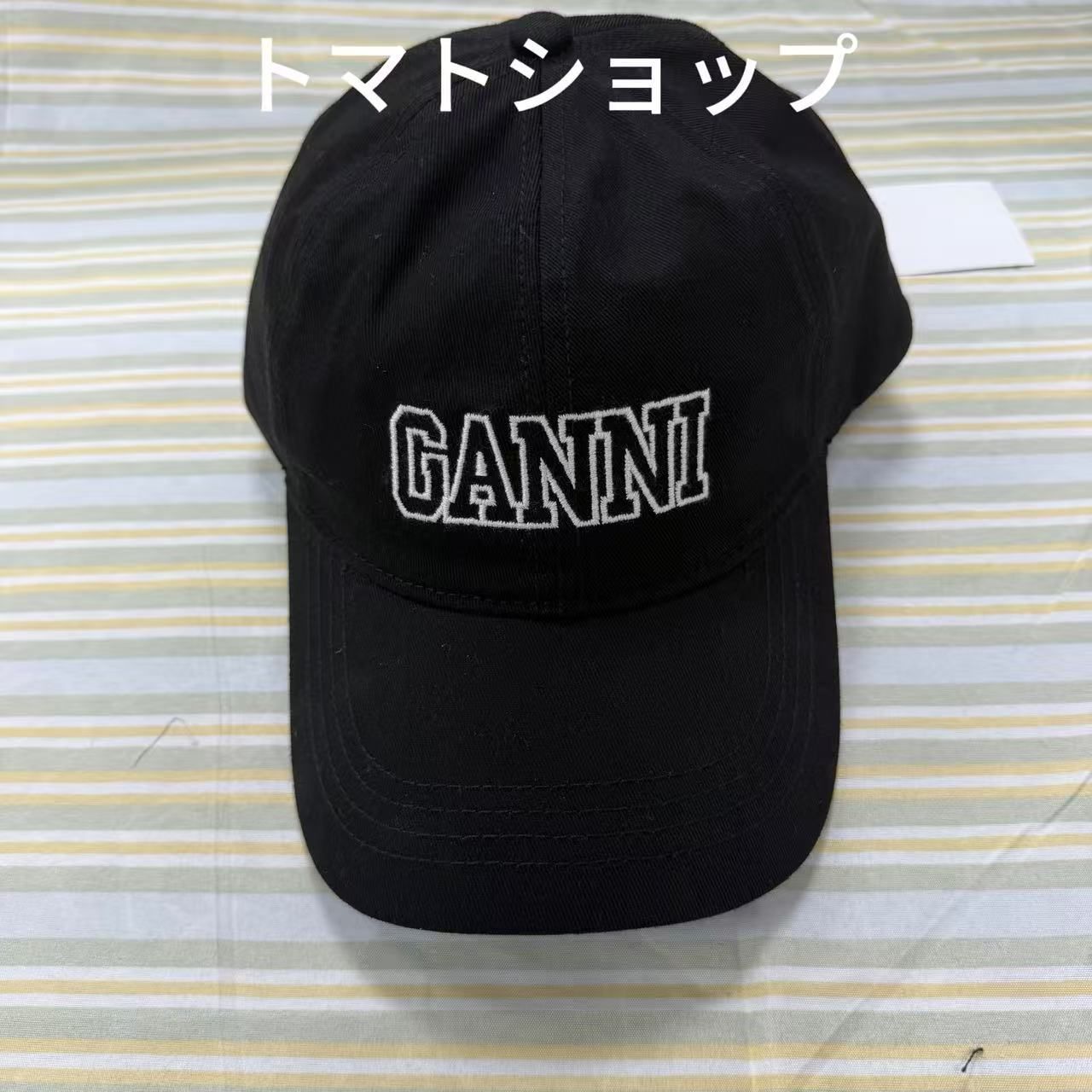 『美品』GANNI ベースボールキャップ　ブラック GANNI ベースボールキャップ、帽子、ブラック - メルカリ