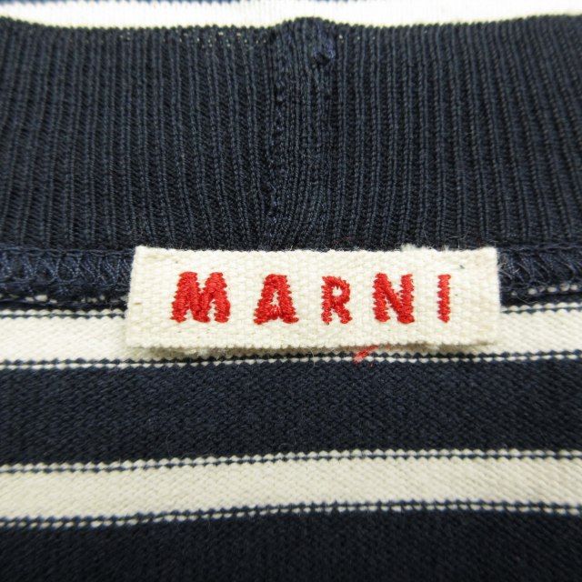 マルニ MARNI マルチドット × ボーダー スイッチング ノースリーブ