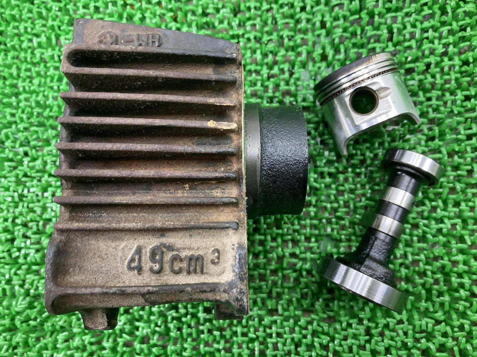 モンキー エンジンシリンダー HM K3 ホンダ 純正 中古 バイク 部品 Z50J ボア39φ カムシャフト シリンダーピストン セット 車検 Genuine