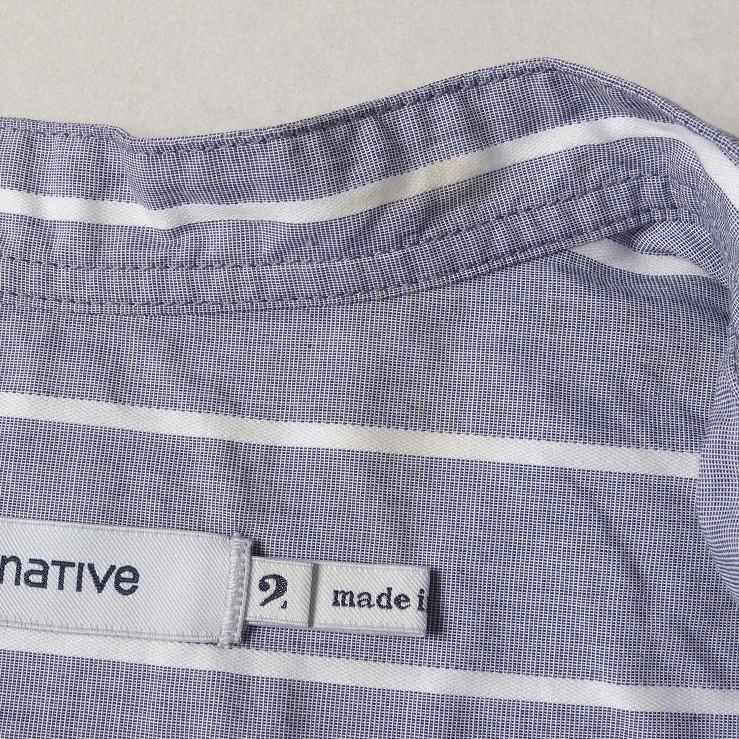 NONNATIVE ノンネイティブ 22W/23S スタンドカラー ストライプ プル 