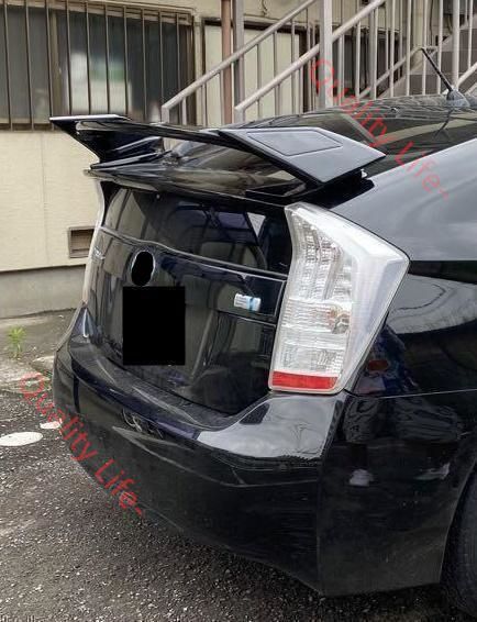 トヨタ ZVW30 プリウス リアスポイラー リアウイング トランク リヤ スポイラー 30系 タイプ ピアノブラック