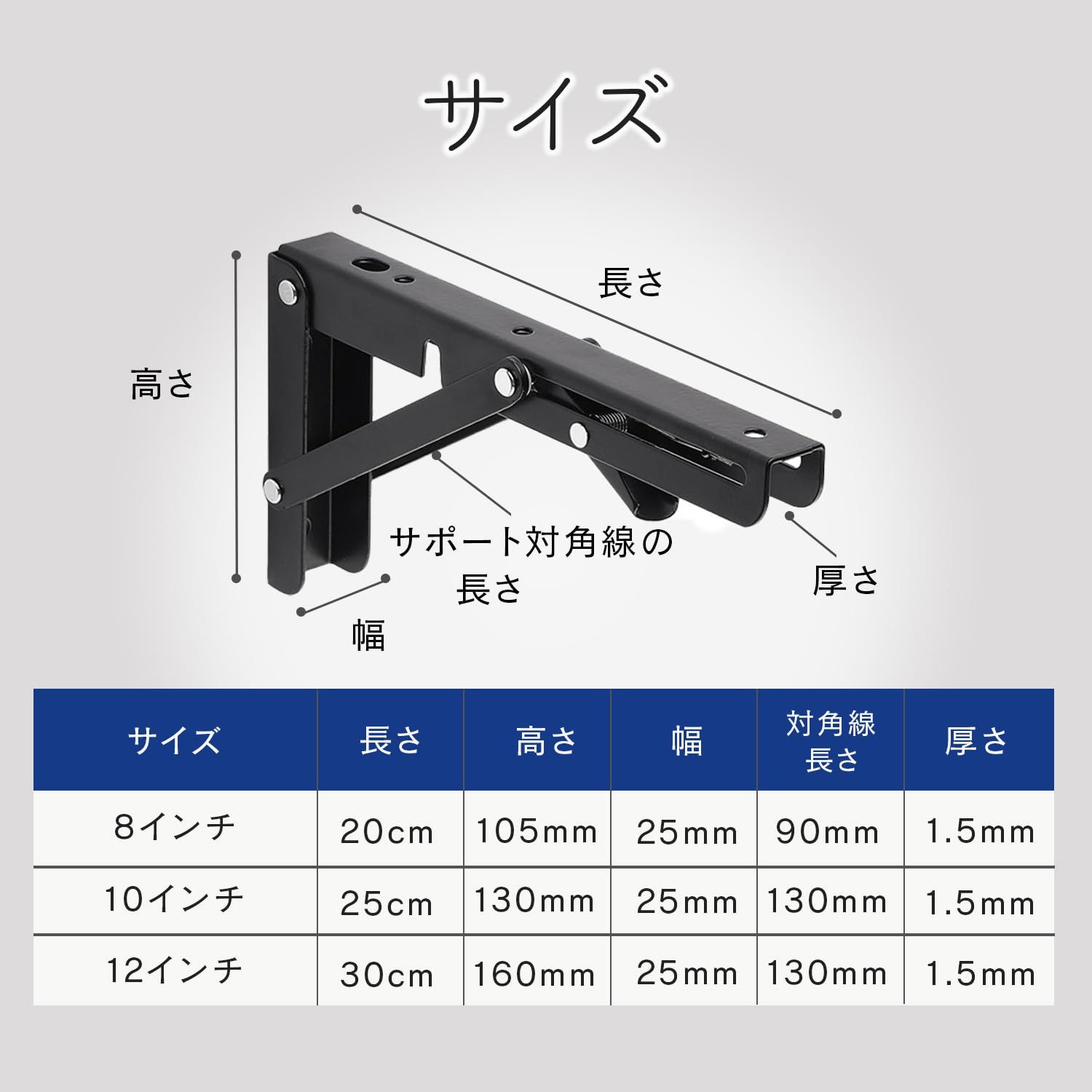 Optimister 棚受け金具 l字金具 diy 棚受け 金具 固定金具 ブラケット スタンドバー ソーホース l字ステー l型ブラケット  耐荷重50kg ホワイト 25cm 2個セット [ホワイト（25cm）] - メルカリ