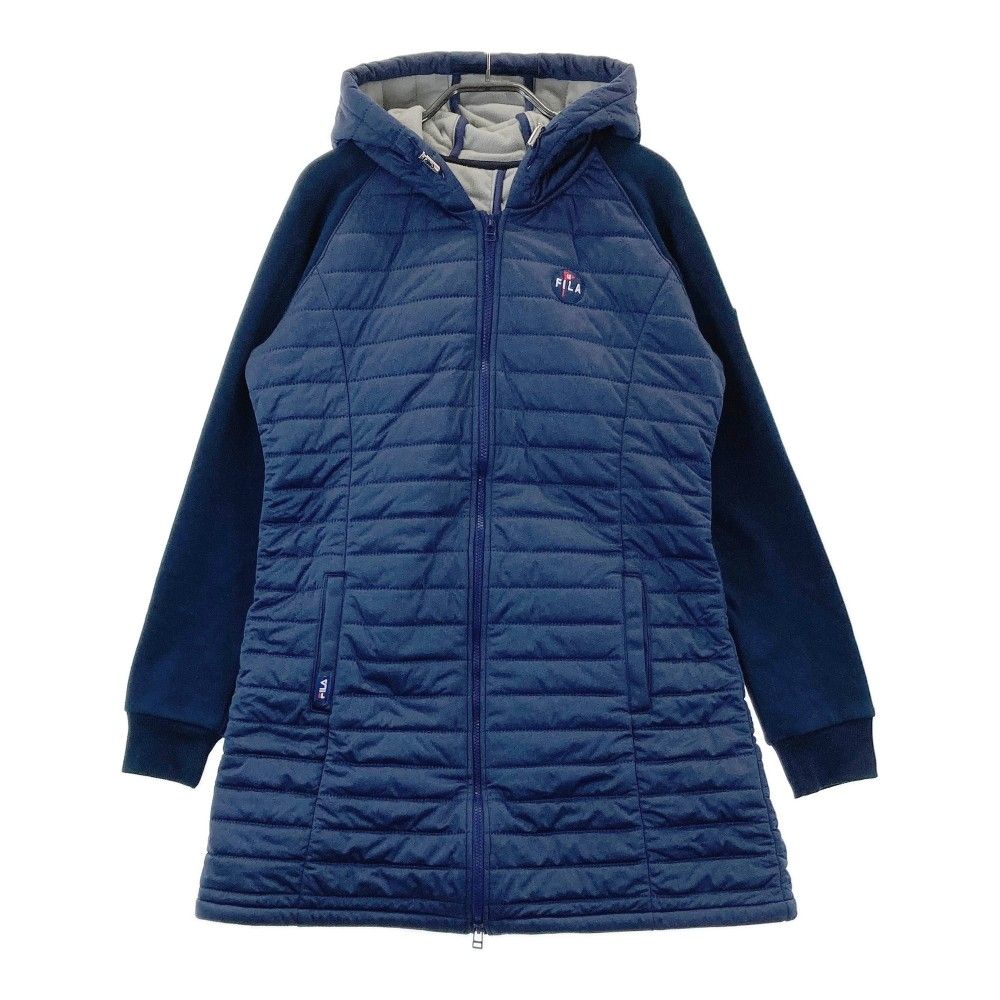 FILAゴルフ　ネイビー　中綿ロングジャケット Lサイズ FILAゴルフ ネイビー 中綿ロングジャケット Lサイズ
