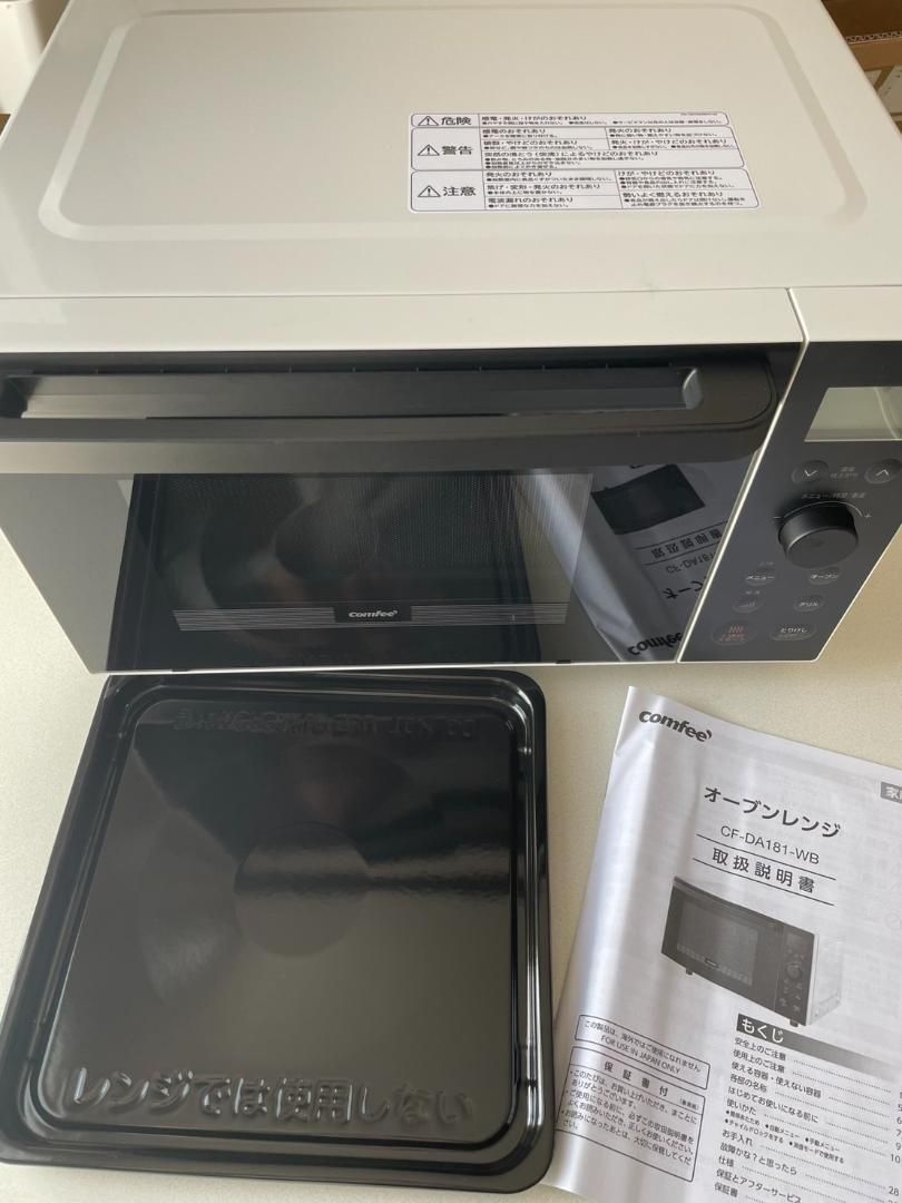 COMFEE' オーブンレンジ 18L フラットテーブル レンジ・予熱対応 チャ