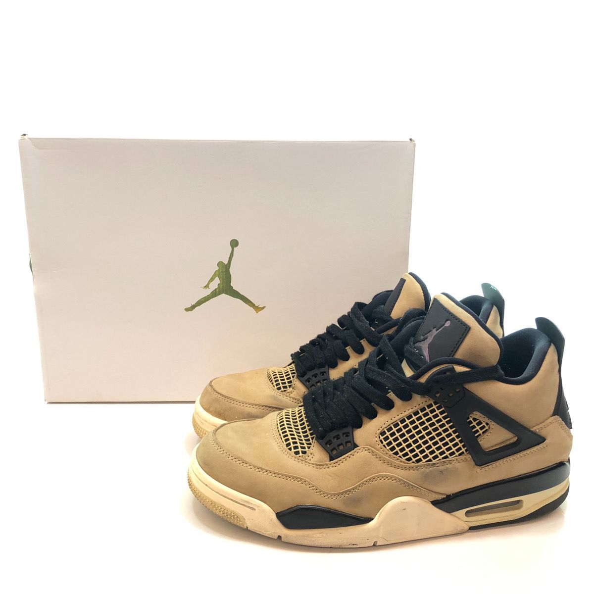 NIKE ナイキ WMNS AIR JORDAN 4 ウィメンズ エアジョーダン4 SNEAKERS スニーカー SHOES シューズ 靴 メンズ  MUSHROOM マッシュルーム 28cm AQ9129-200