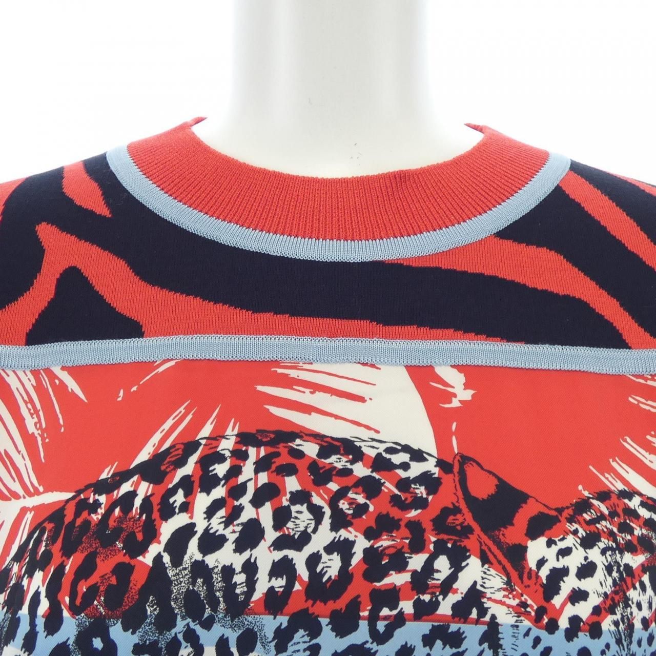  エルメス HERMES JUNGLE LOVE ツイルレーヌ ニット 長袖 ニット セーター