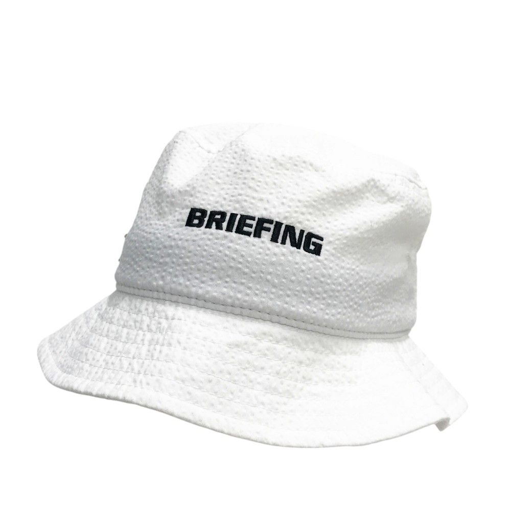 BRIEFING GOLF ブリーフィング 2024年モデル シアサッカー ハット  ホワイト系 M [240101273036] ゴルフウェア ストスト