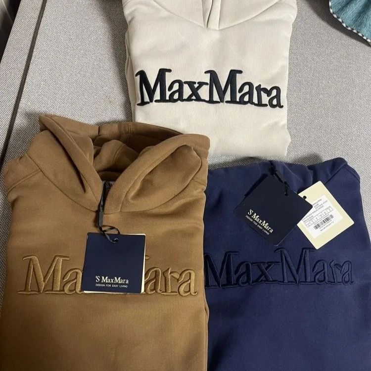 マックスマーラ フーディ スウェット プルオーバー ロゴ 刺繍 ☆新品 3  