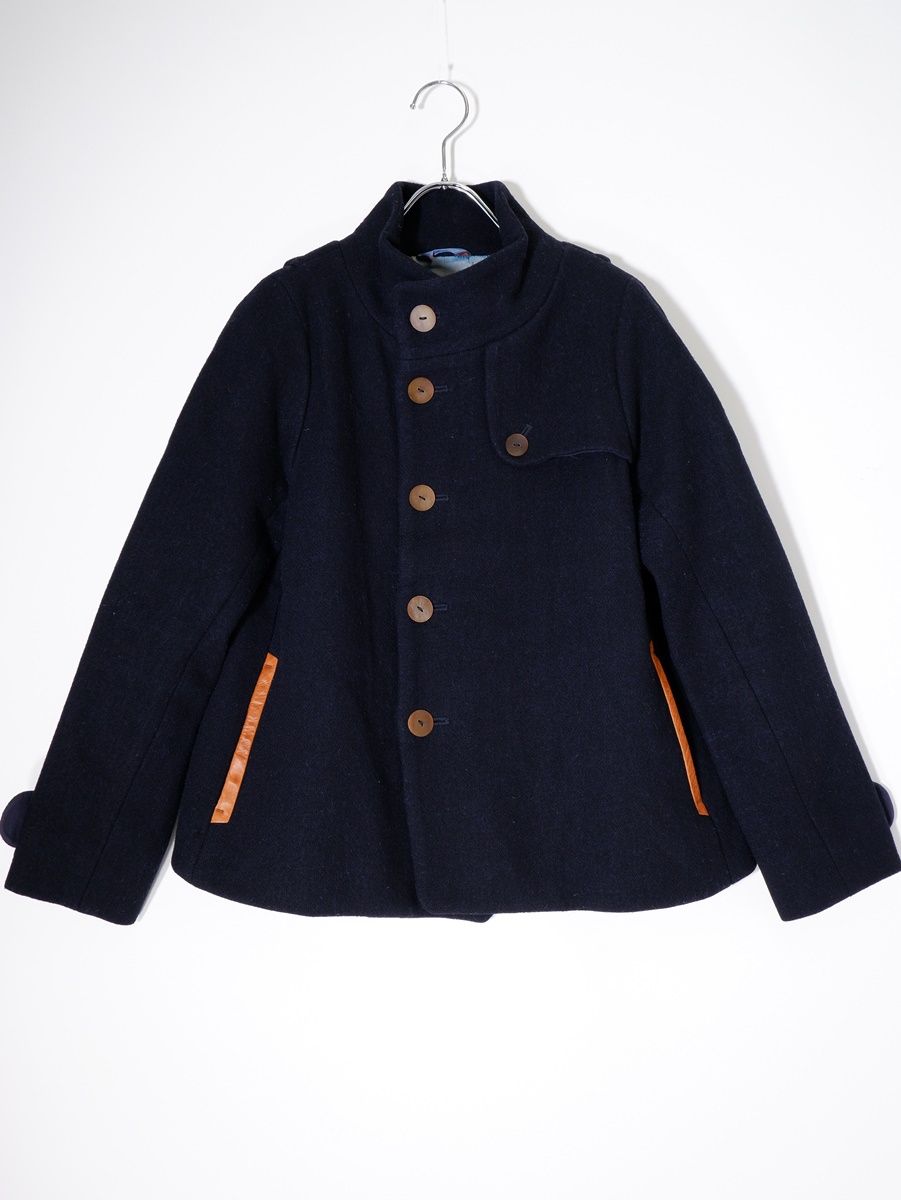 Pallas Palaceパラスパレス レザー使い メルトンウールショート