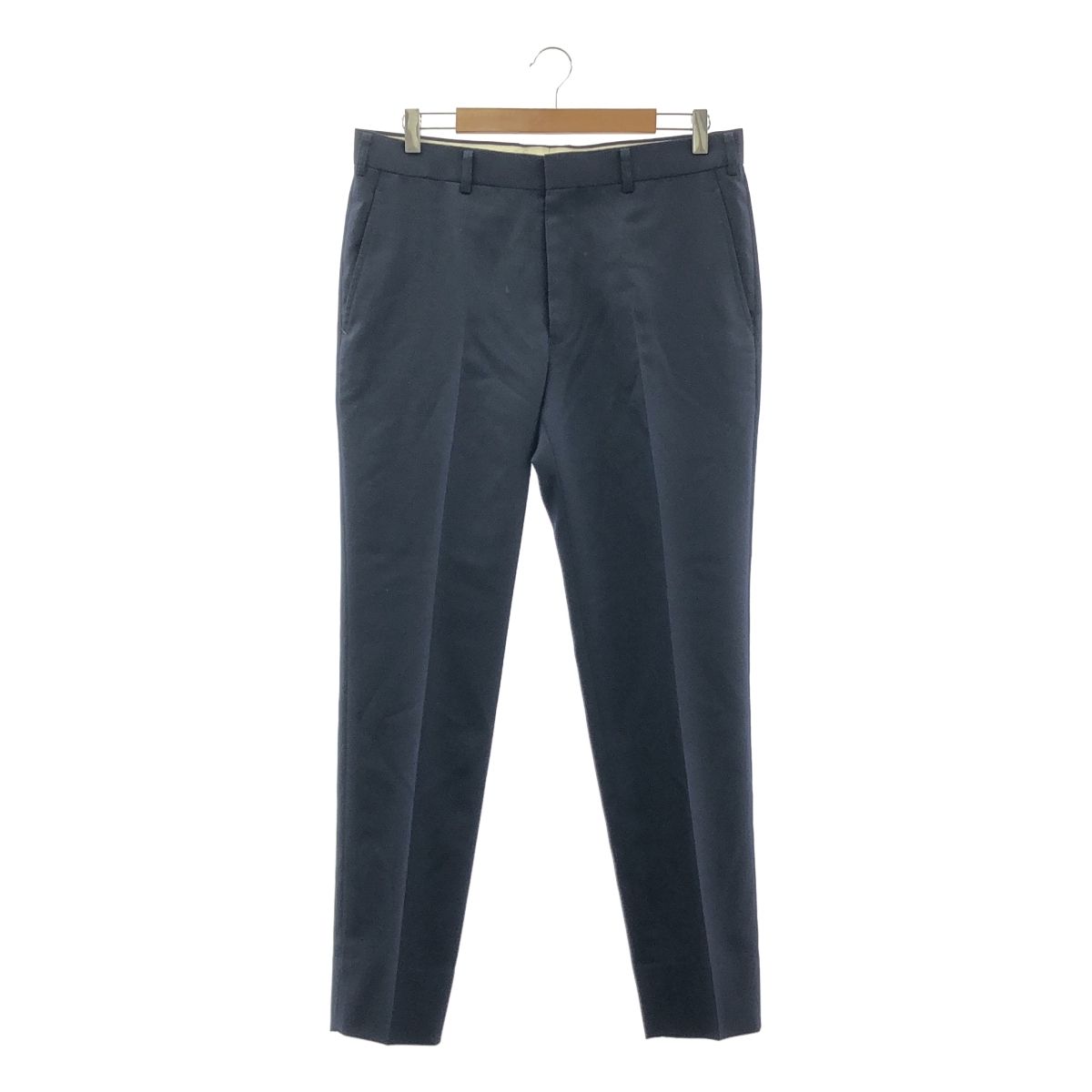 COMME des GARCONS HOMME ポリ混コットンパンツ　濃紺　L COMME des GARCONS HOMME DEUX コムデギャルソンオムドゥ 21AW