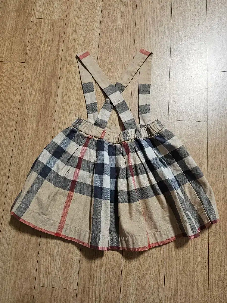  バーバリー キッズ サスペンダー スカート 18 M ワンピース ベビー服(~95cm)
