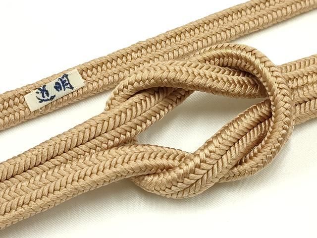 平和屋着物● 上 有職組紐道明 帯締め 冠組 赤白橡色 宮内庁御用 国立博物館御用 東京芸術大学御用 AABA9954ay