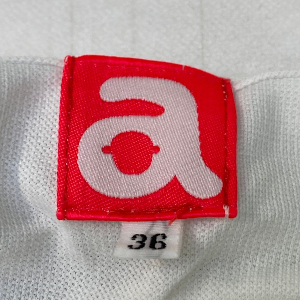 サイズ：36 ARCHIVIO アルチビオ ロゴレース 半袖ワンピース