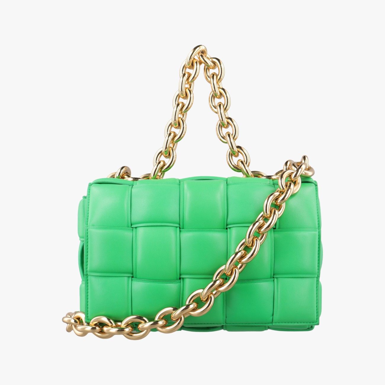 ボッテガヴェネタBottega Venetaザ チェーン カセットグリーンラムスキンB09034492D