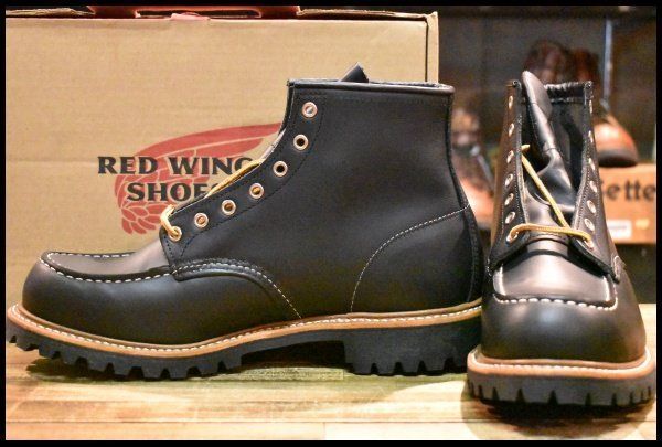11E 16年 レッドウィング 8176 ビブラム アイリッシュセッター 黒 ブラッククローム モックトゥ ブーツ redwing HOPESMORE FD480