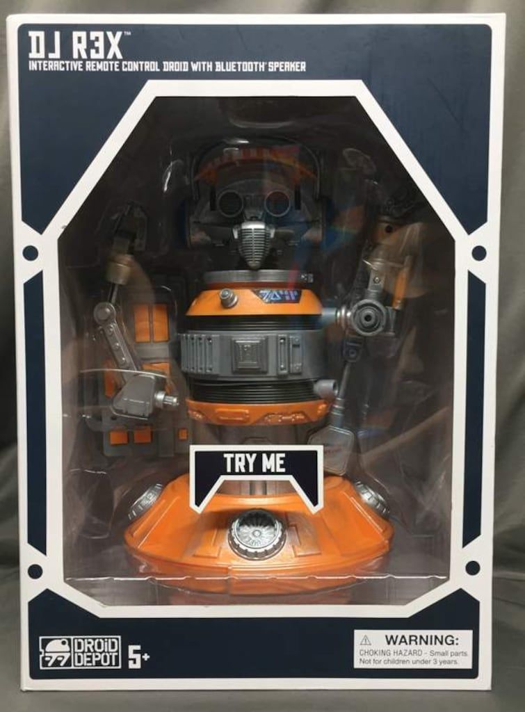 DISNEY PARKS INTERACTIVE REMOTE CONTROL DROID WITH BLUETOOTH SPEAKER DJ R3X