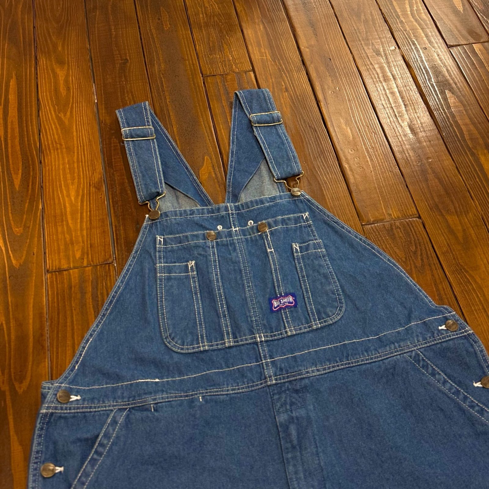 BIGSMITH ビッグスミス】デニムオーバーオール サロペット 42×30