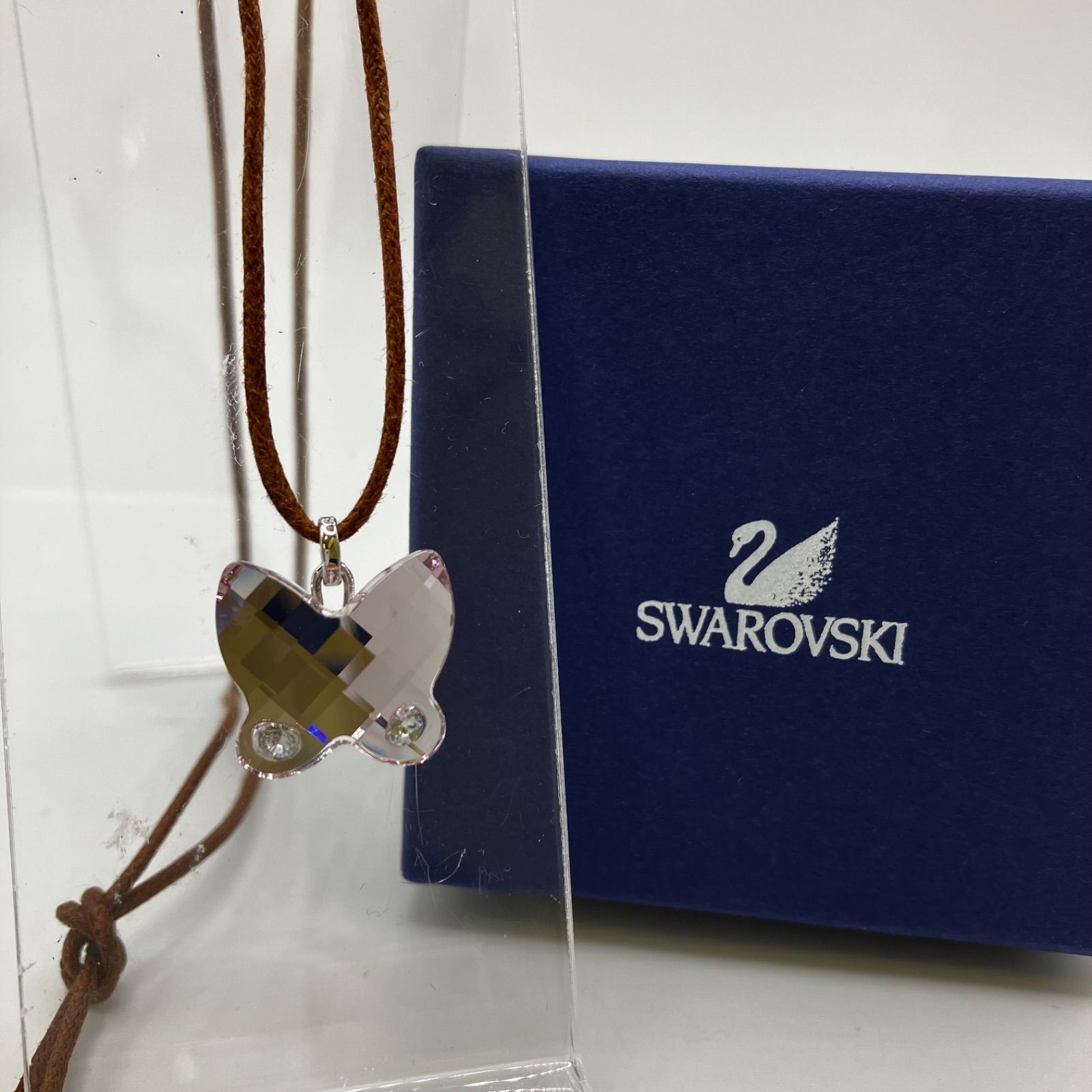 348 SWAROVSKI スワロフスキー ネックレス ペンダント バタフライ 