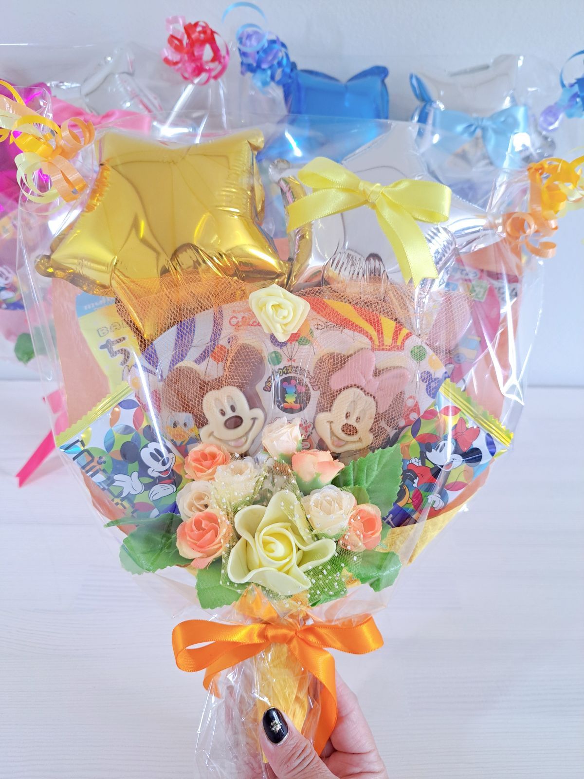 星バルーン入り♪お菓子ブーケ3点セット 誕生日・発表会 gift - メルカリ