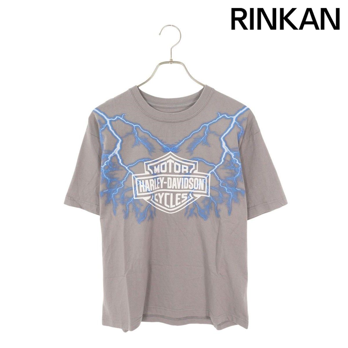 ハーレーダビットソンTシャツ 00's HARLEY-DAVIDSON ハーレーダビッドソン イーグル フレイム