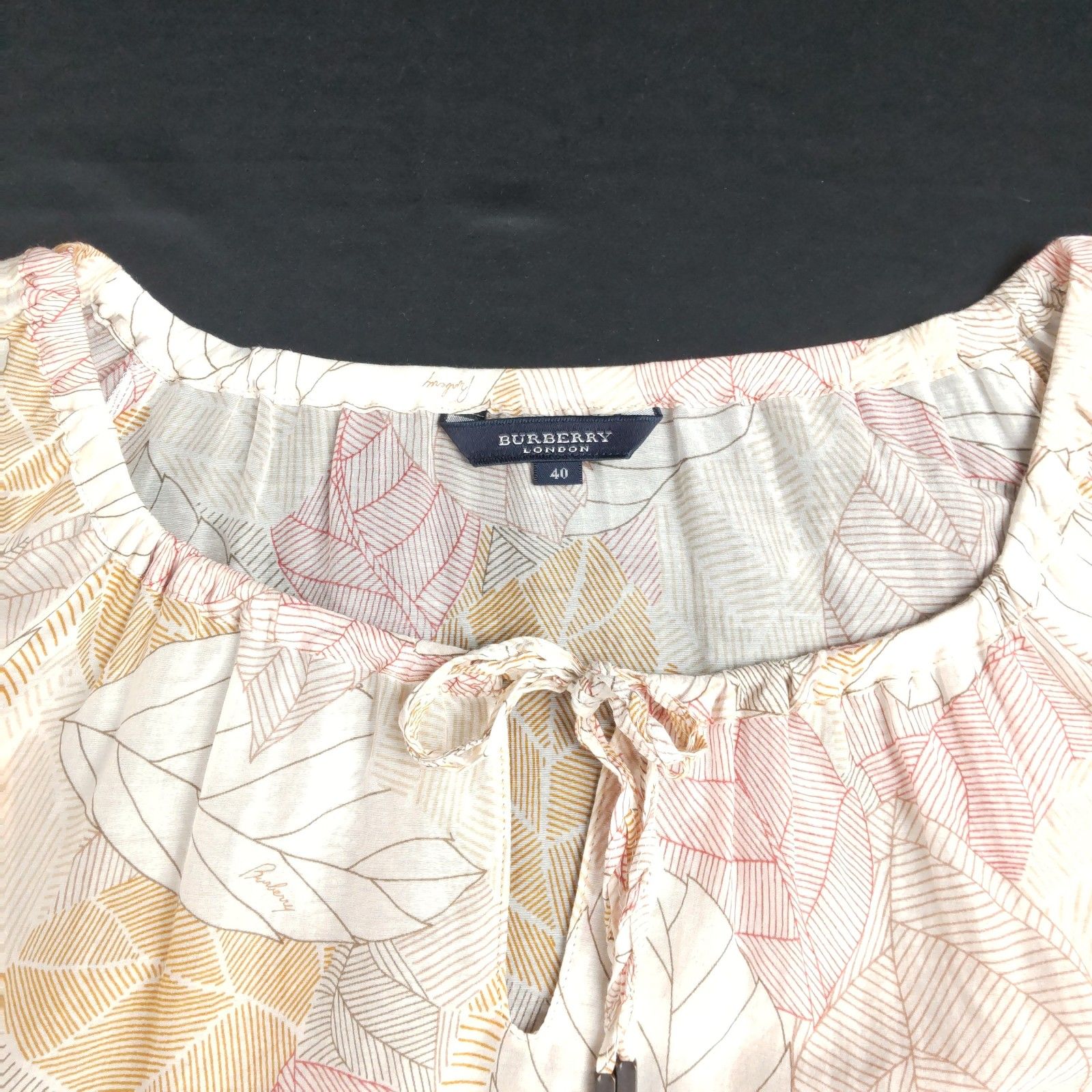 美品/三陽商会製☆BURBERRY【バーバリー】七分袖トップス シルク