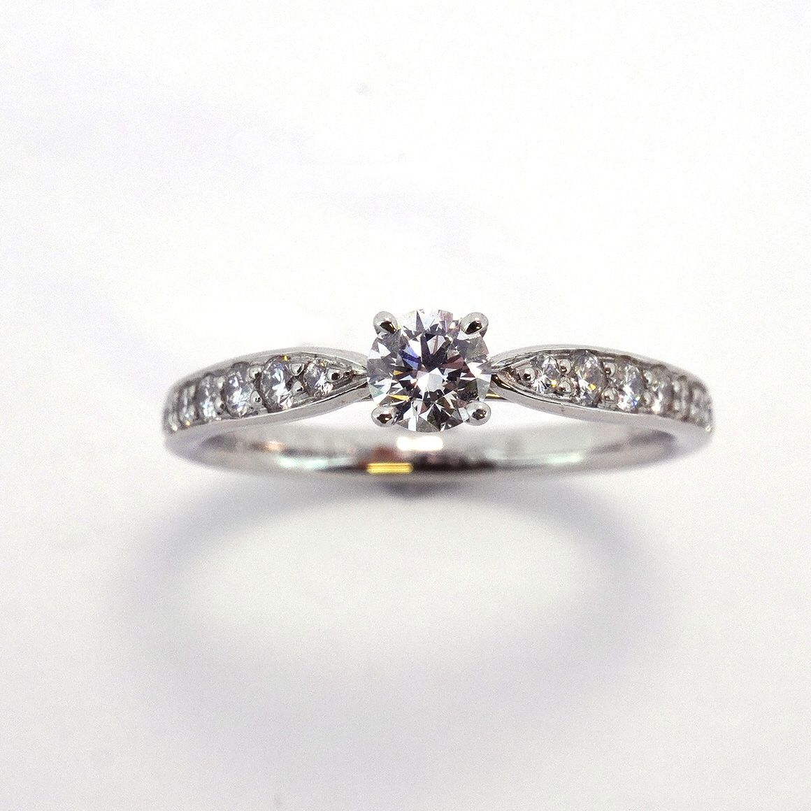 5jeb0246】ティファニー リング ハーモニー ハーフエタニティ Pt950  