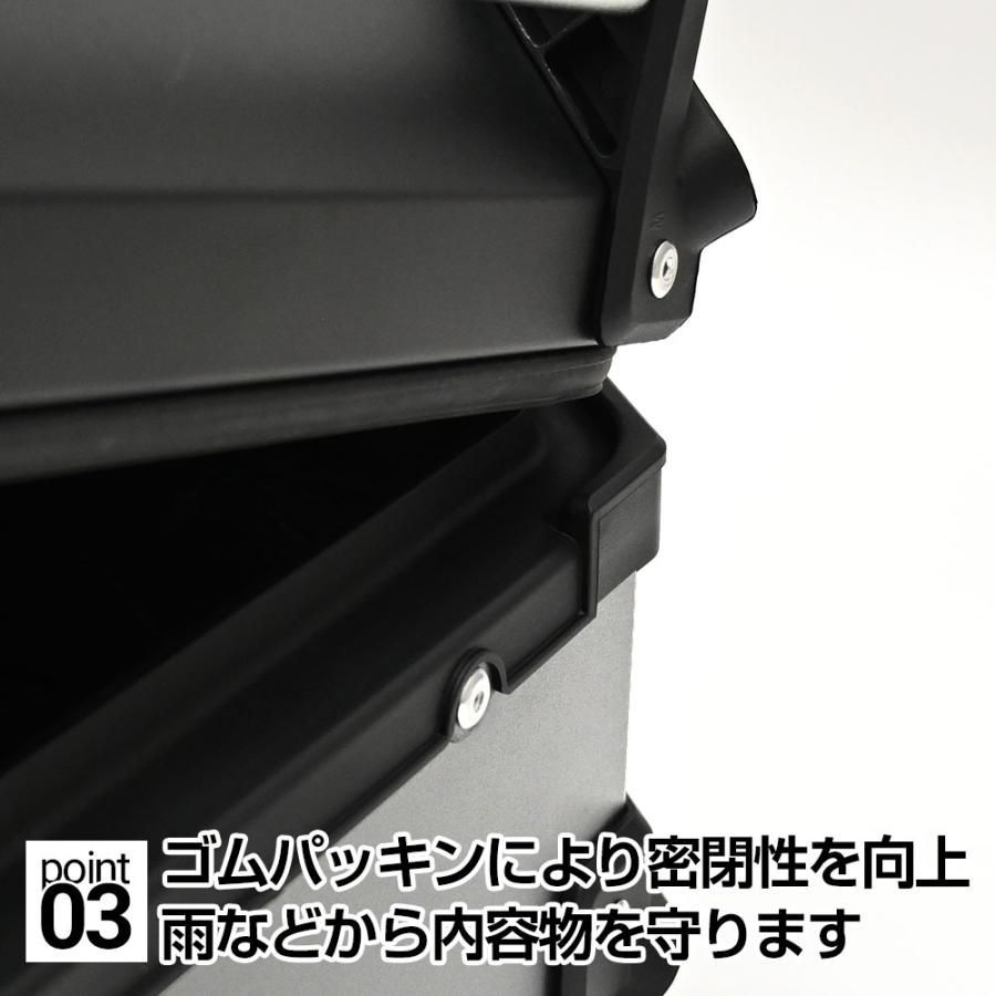 22L カブ ハンターカブ CT125 クロスカブ 大容量 トップケース リアボックス バイク アルミ ハードケース パーツ カスタム スーパーカブ  50 70 90 PCX 125 150 アルミトップケース 防水性 耐久力 容量 銀 シルバー - メルカリ