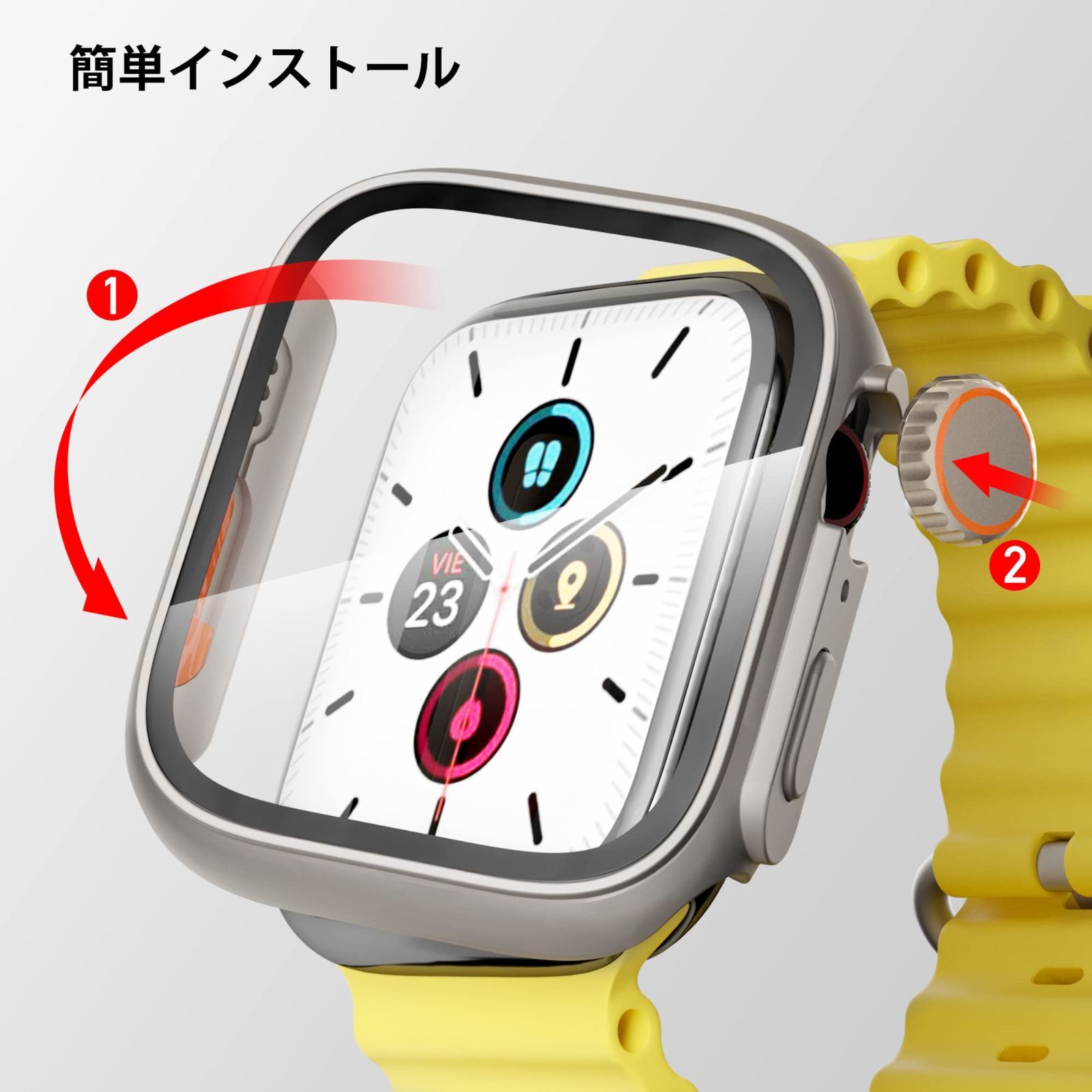 高級素材使用ブランド Apple Watch カバー se se2 40mm ブラック