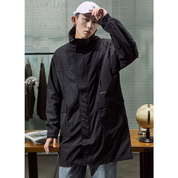ヒステリックグラマー　フード付き ミリタリー　コート ロング丈 メンズ HYSTERIC GLAMOUR（ヒステリックグラマー）の「ラグランスリーブ