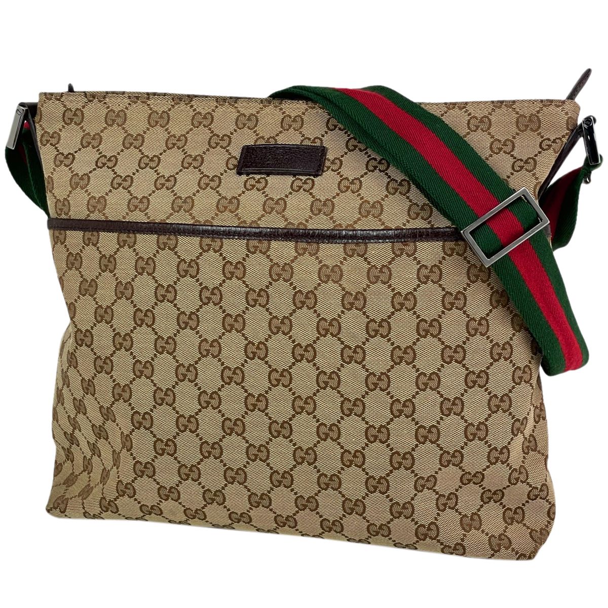 グッチ GUCCI GG柄 ショルダーバッグ シェリーライン ウェブ