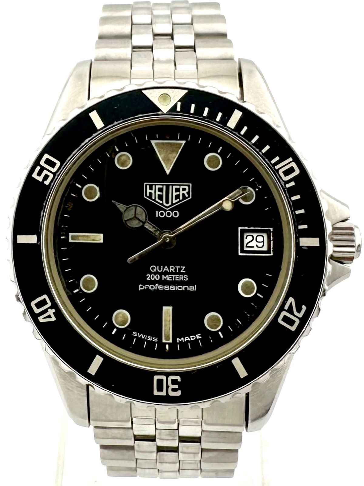 本日限定値下げ 【希少】旧ロゴHEUER 1000 タグホイヤー 980.019  