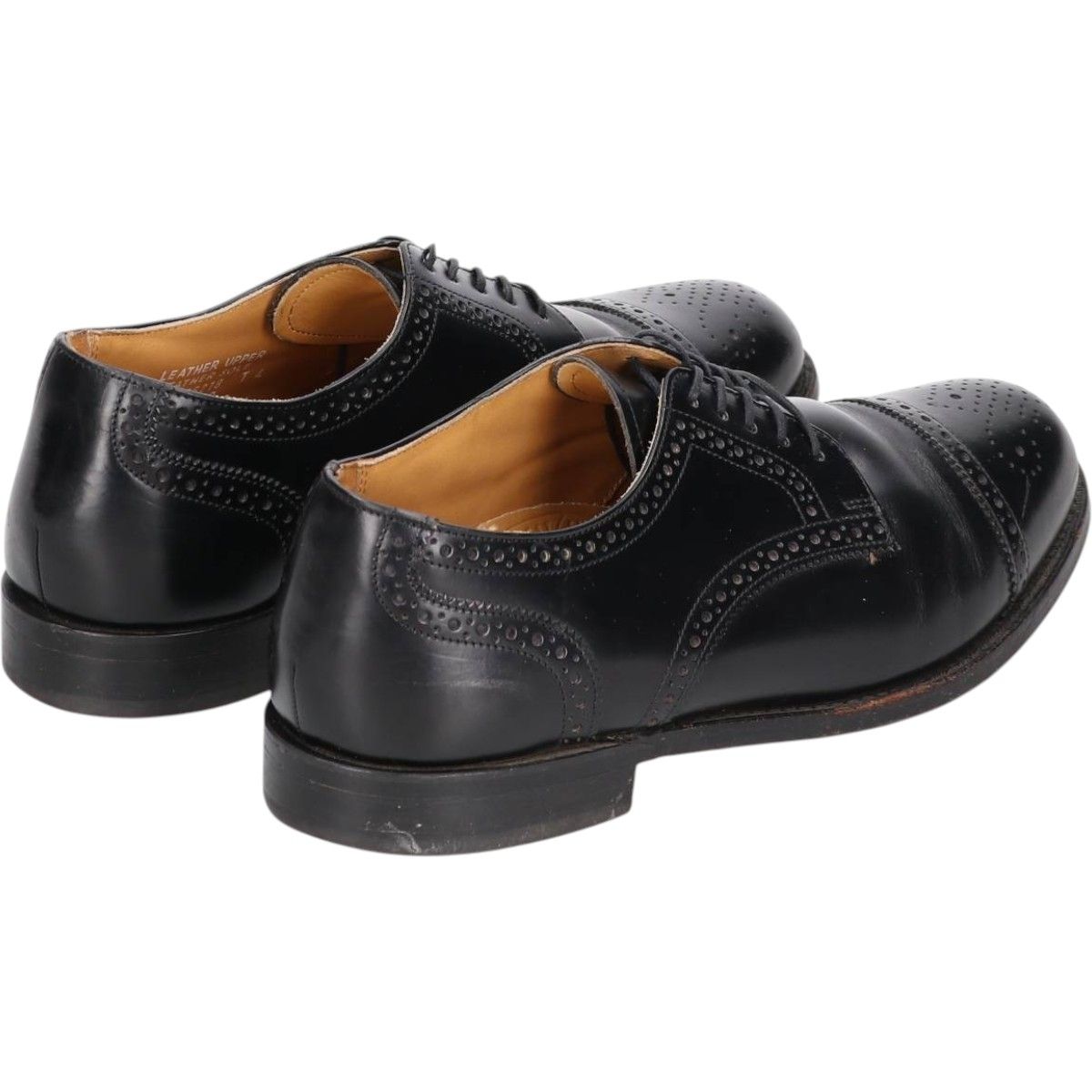 古着 ボストニアン Bostonian CROWNWINDSOR セミブローグ ストレートチップシューズ メンズ27.0cm相当 saa013943