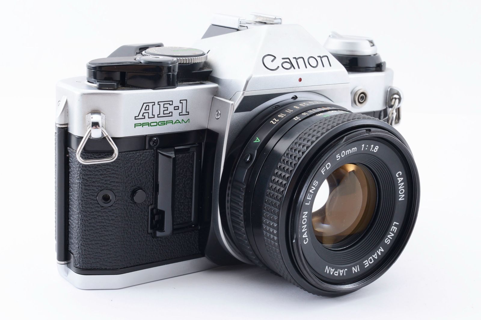 極美品】Canon キヤノン AE-1 PROGRAM + NEW FD 50mm F1.8 ☆露出計