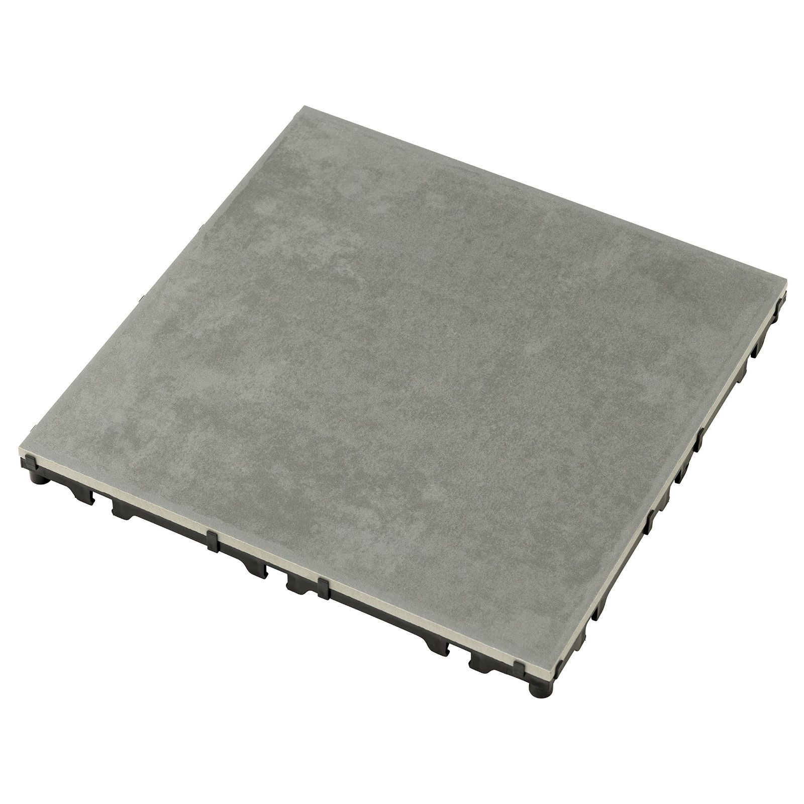 磁器 ダークグレー 9枚組 敷くだけタイル 敷くだけデッキ 磁器タイル ガーデンタイル DIY エクステリア タカショー ジョイントタイル JBG-JCDG2 9S