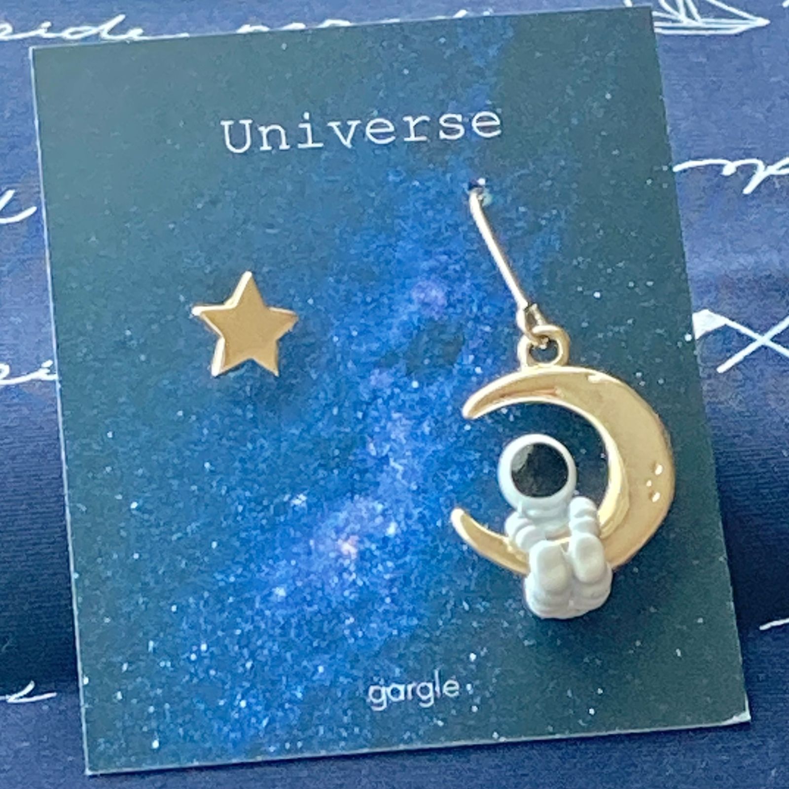 gargle　三日月と宇宙飛行士　星　ピアス