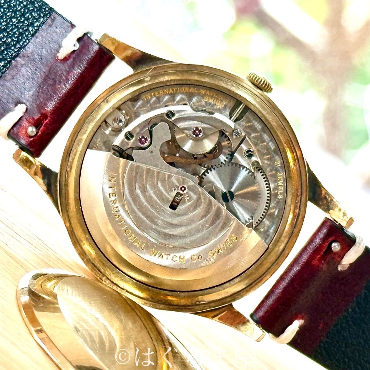 63s IWC オールドインター 18金無垢 自動巻 メンズウォッチ 点検済