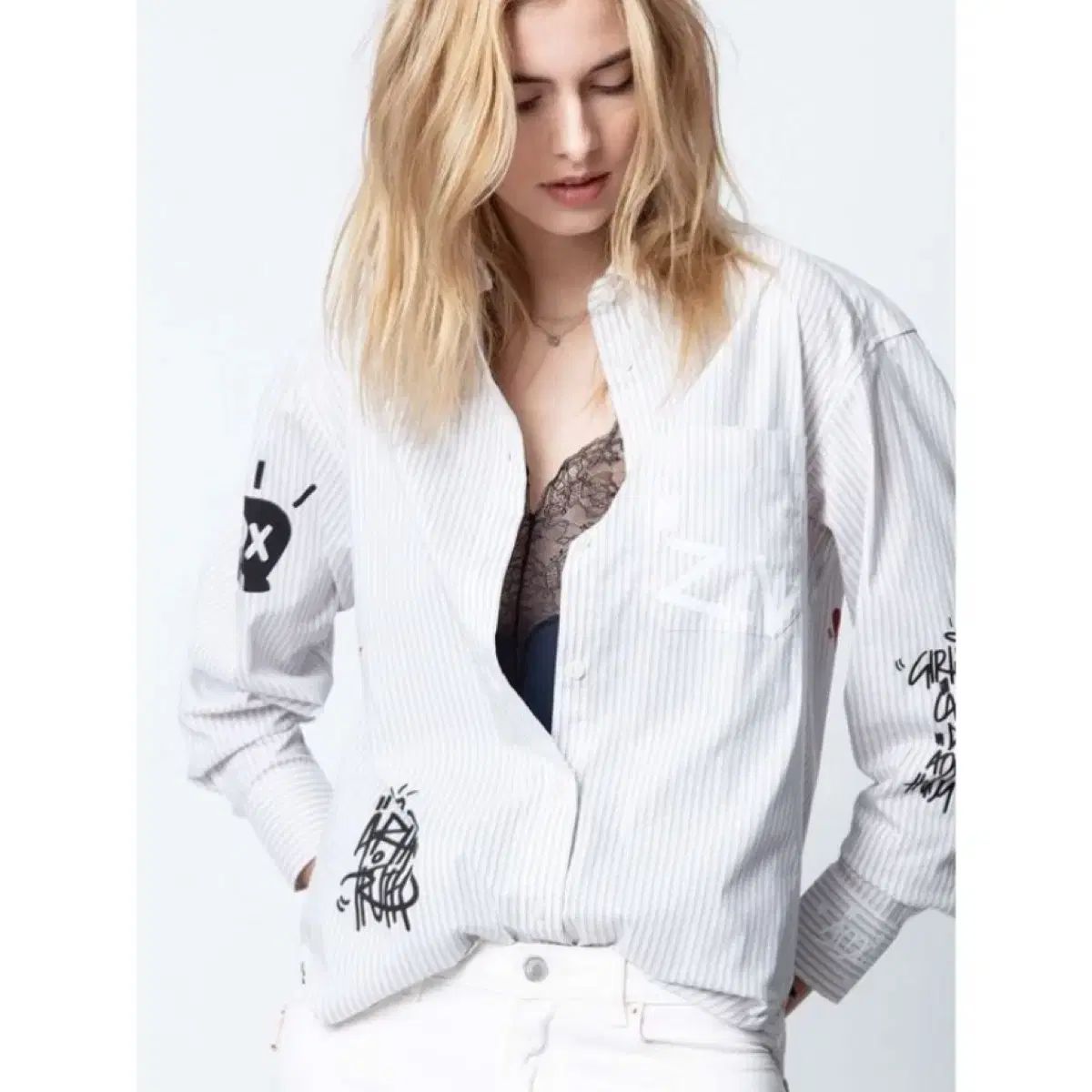 ZADIG-VOLTAIRE ザディグ エ ヴォルテール ストライプ シャツ
