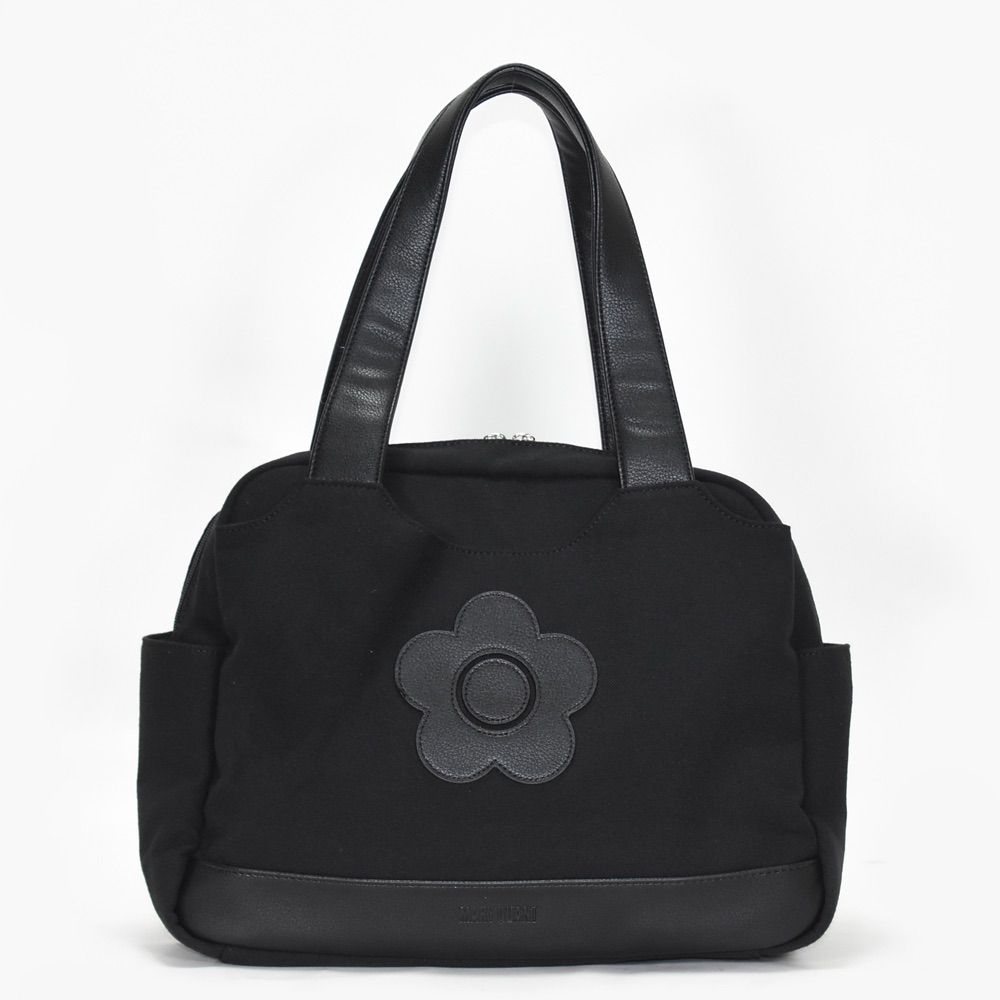 MARY QUANT マリークワント フラワー 黒 ハンドバッグ 未使用品 MARY QUANT マリークワント フラワー 黒 ハンドバッグ 未使用品