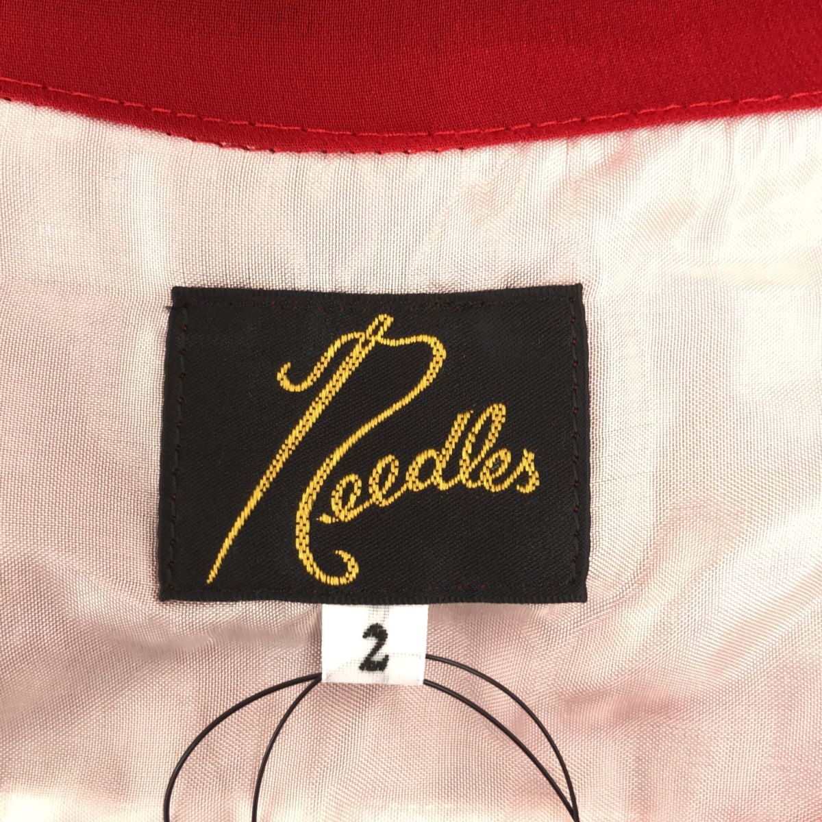 Needles - Needles ニードルス タグ付き サイズ2 Gathered Blouse ギャザードブラウス 長袖シャツ IN139 レッド 赤 RED トップス Needles(ニードルズ) / Gathered Blouse/ギャザードブラウス/2
