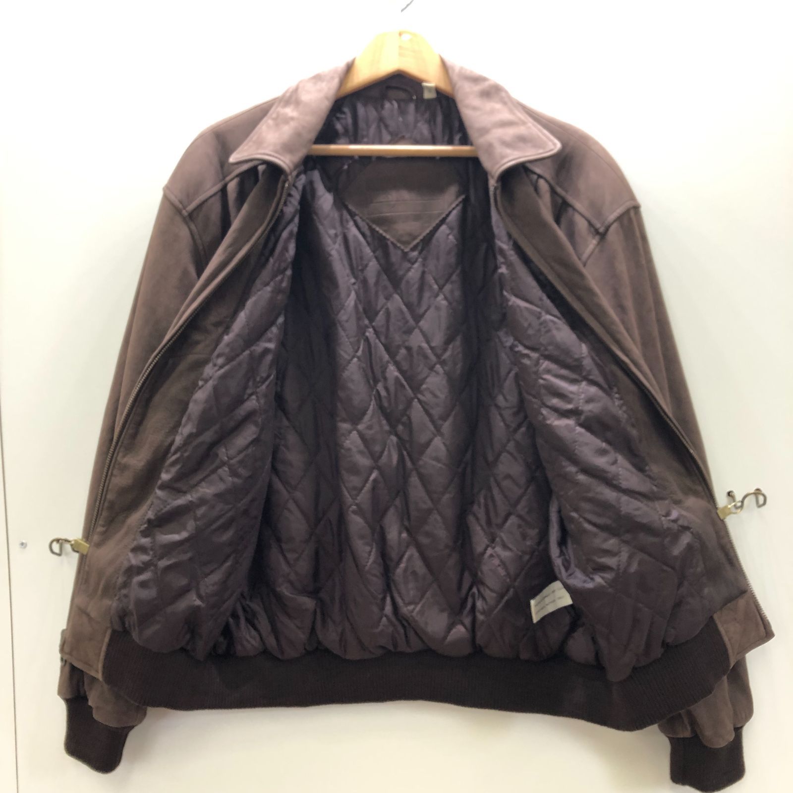 PRESTON&YORK レザージャケット レザー スウェード 襟付 短丈